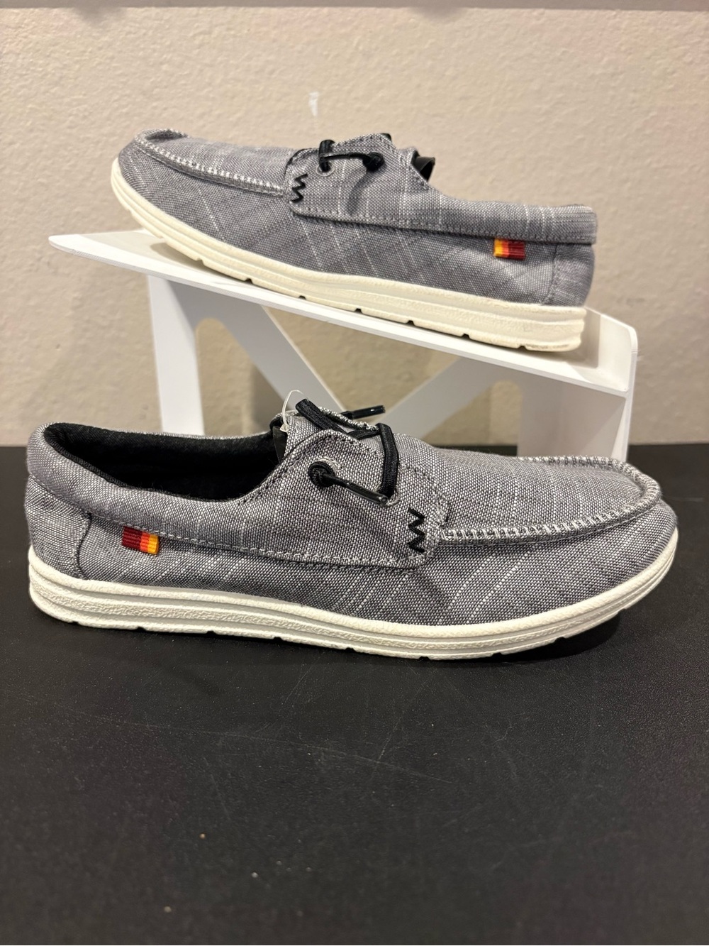 Cat & Jack Briar Slip-on Charcoal Gray (like Hey Dudes) Boat Shoe Several Sizes